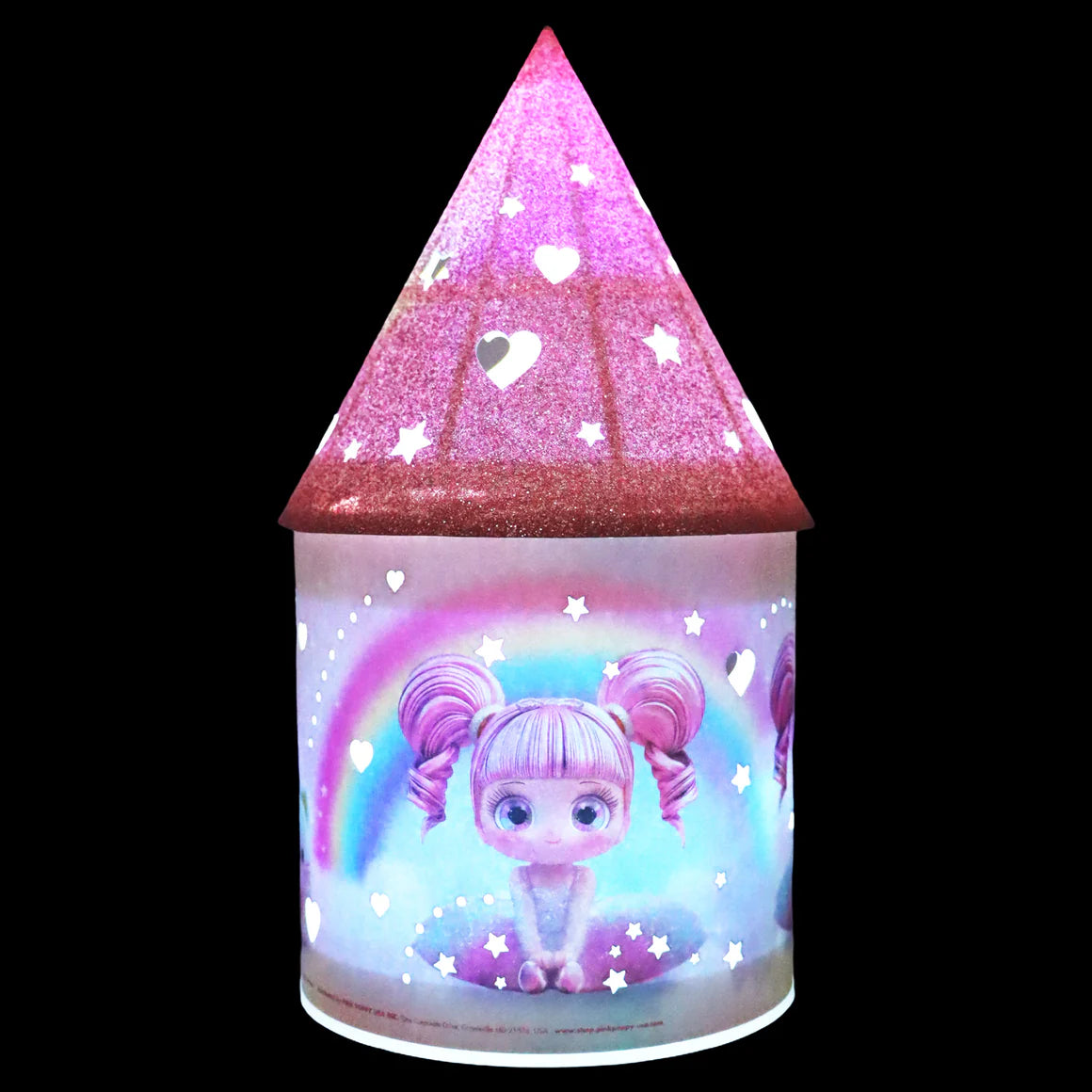 Pink Poppy Ballerina Sparkle Colour Changing Lantern