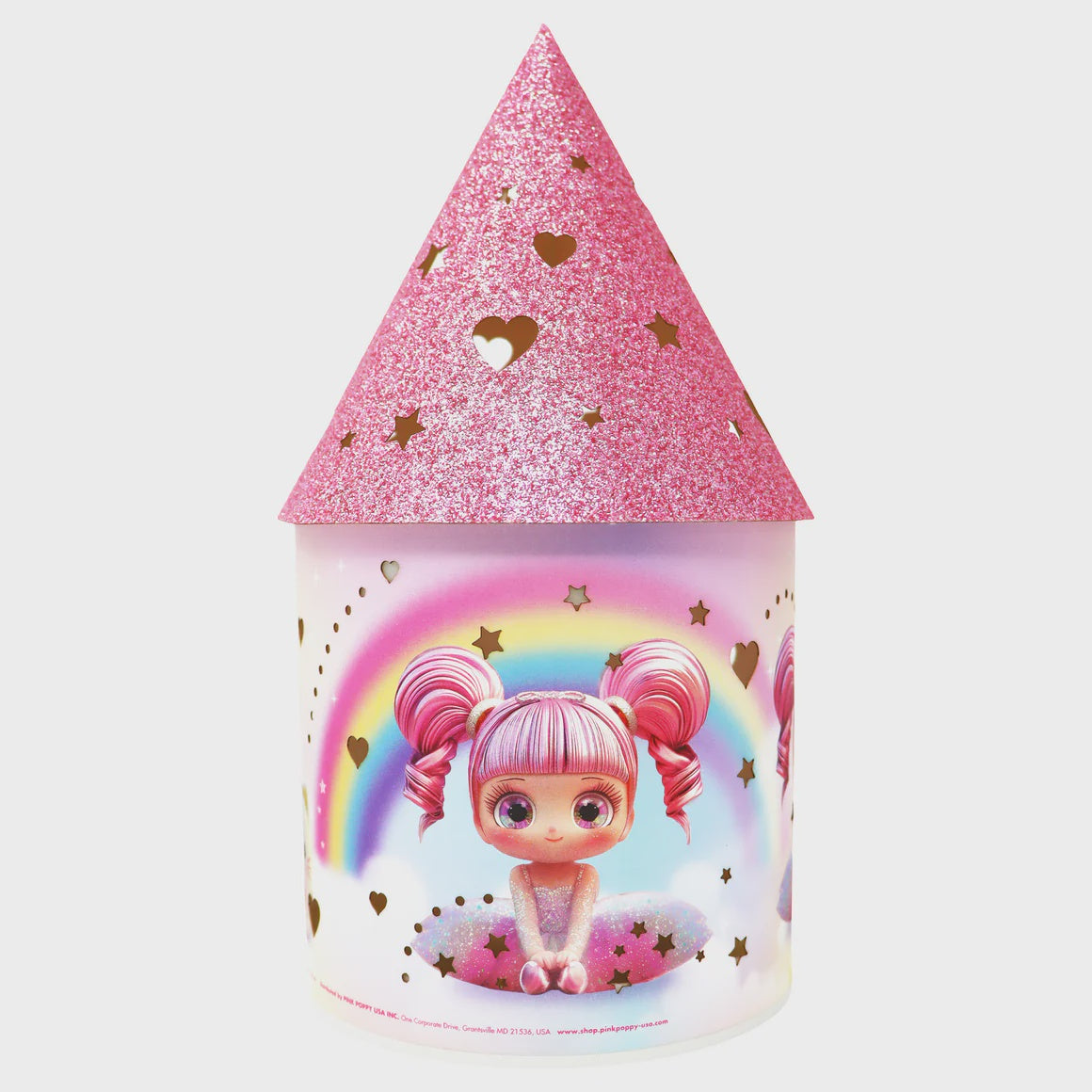 Pink Poppy Ballerina Sparkle Colour Changing Lantern