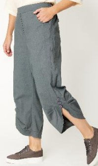 Luna Sky Anywhere Button Pant - Slate
