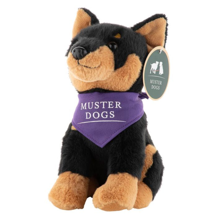 Muster Dogs Black Kelpie Plush