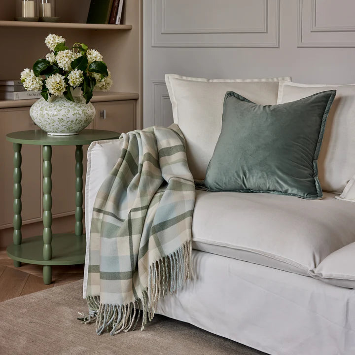 Madras Link Kipling Throw - Green/Blue