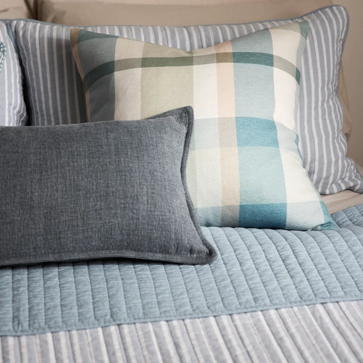 Madras Link Tamara Cushion - Marine Check