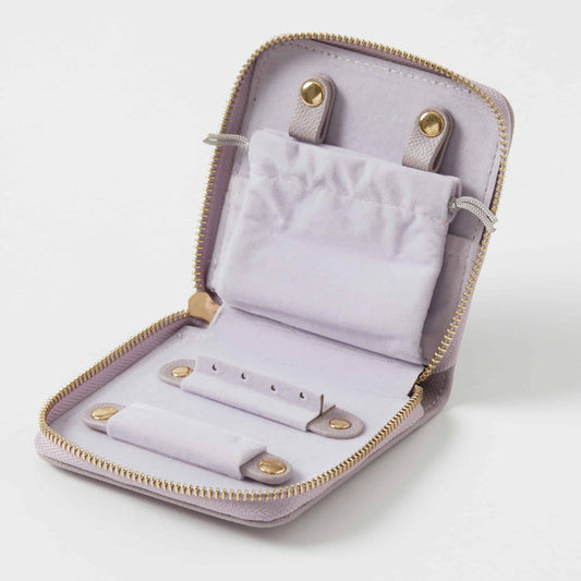 Pilbeam Living Ambrosia Travel Jewellery Case Lilac 11x2.6x11cm
