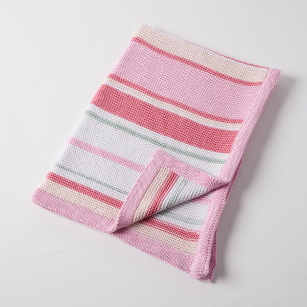 Jiggle & Giggle Baby Blanket - Lollipop Stripe