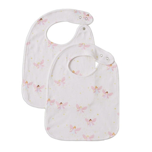 Jiggle & Giggle Set/2 Jersey Bibs - Fairy Dust