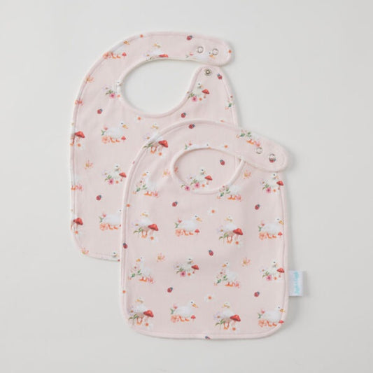 Jiggle & Giggle Jersey Bibs-Waddling Around