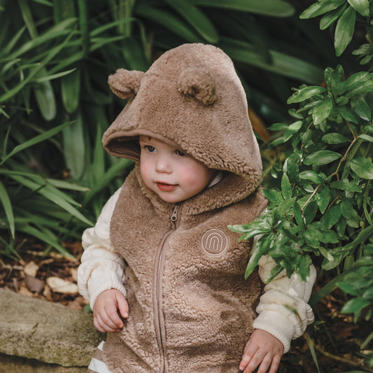 Kynd Baby Sherpa Vest - Mocha