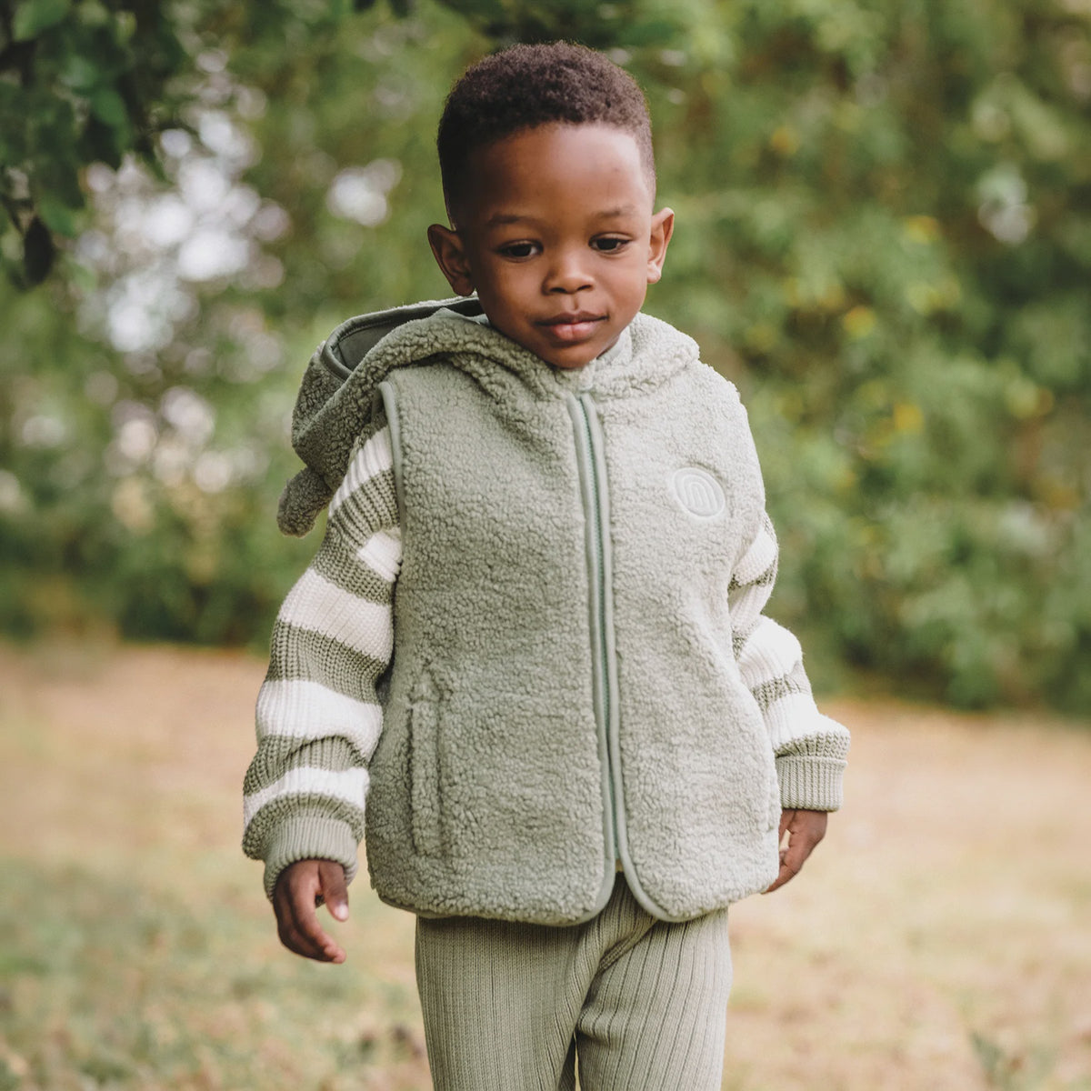Kynd Baby Sherpa Vest - Olive