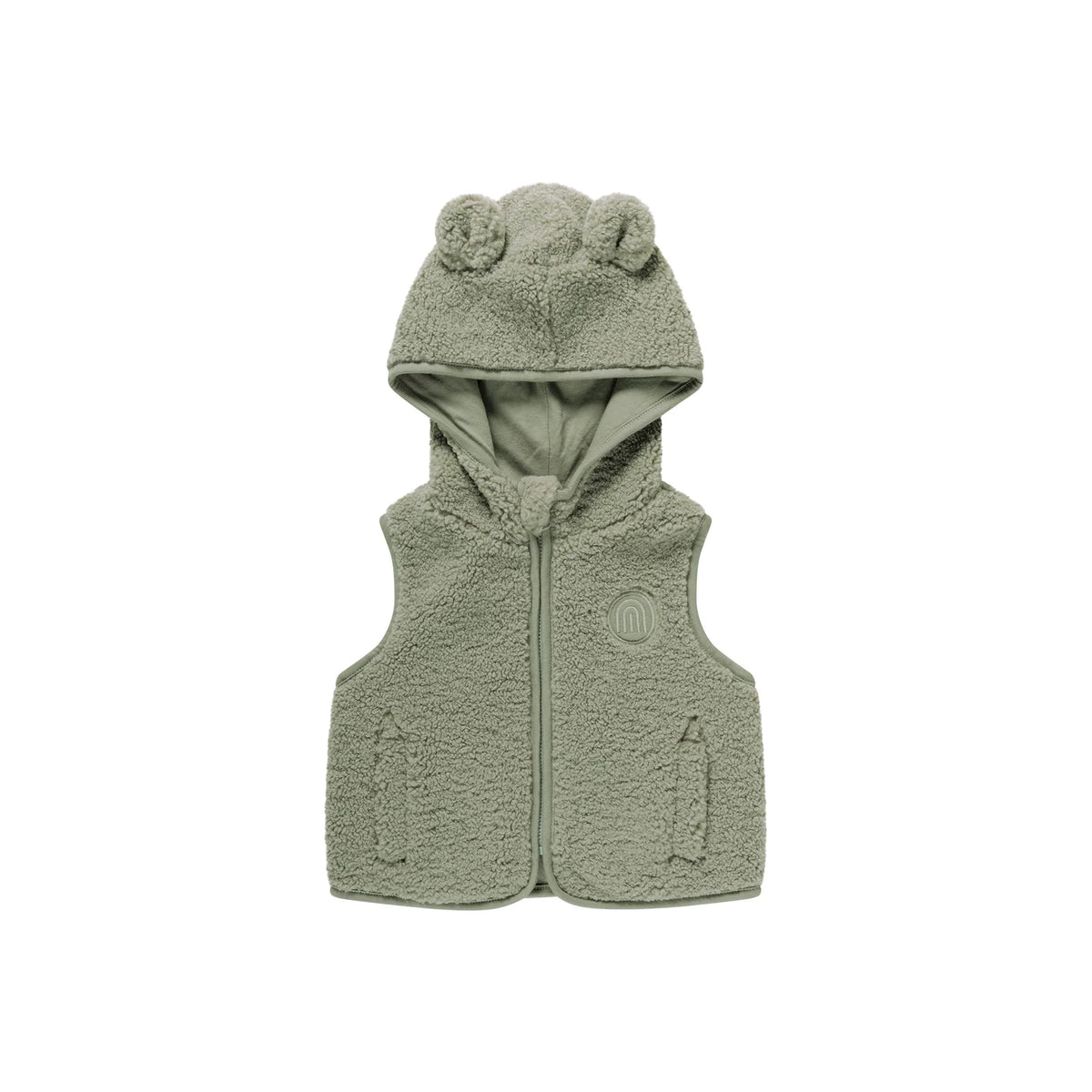 Kynd Baby Sherpa Vest - Olive