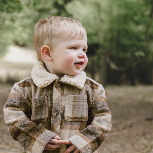 Kynd Baby Gingham Shacket - Multi Check