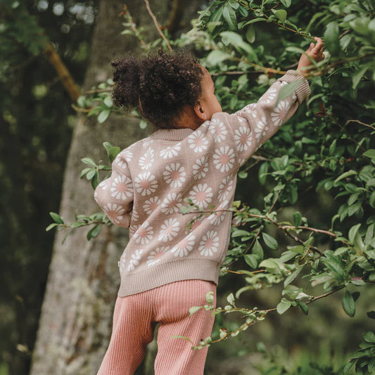 Kynd Baby Knit Jumper - Grid Floral