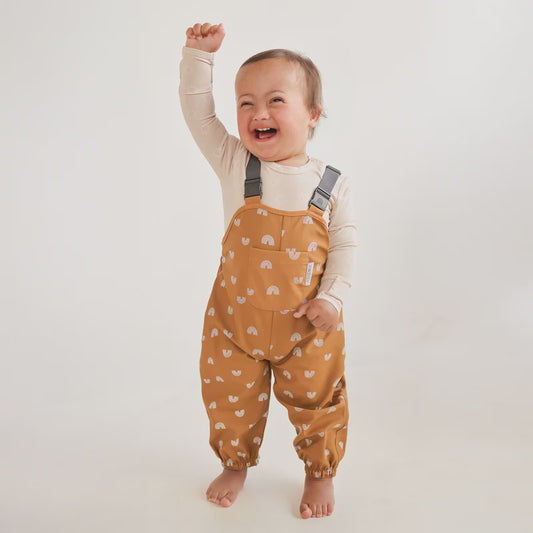 Kynd Baby Splashy Overall - Caramel Rainbow