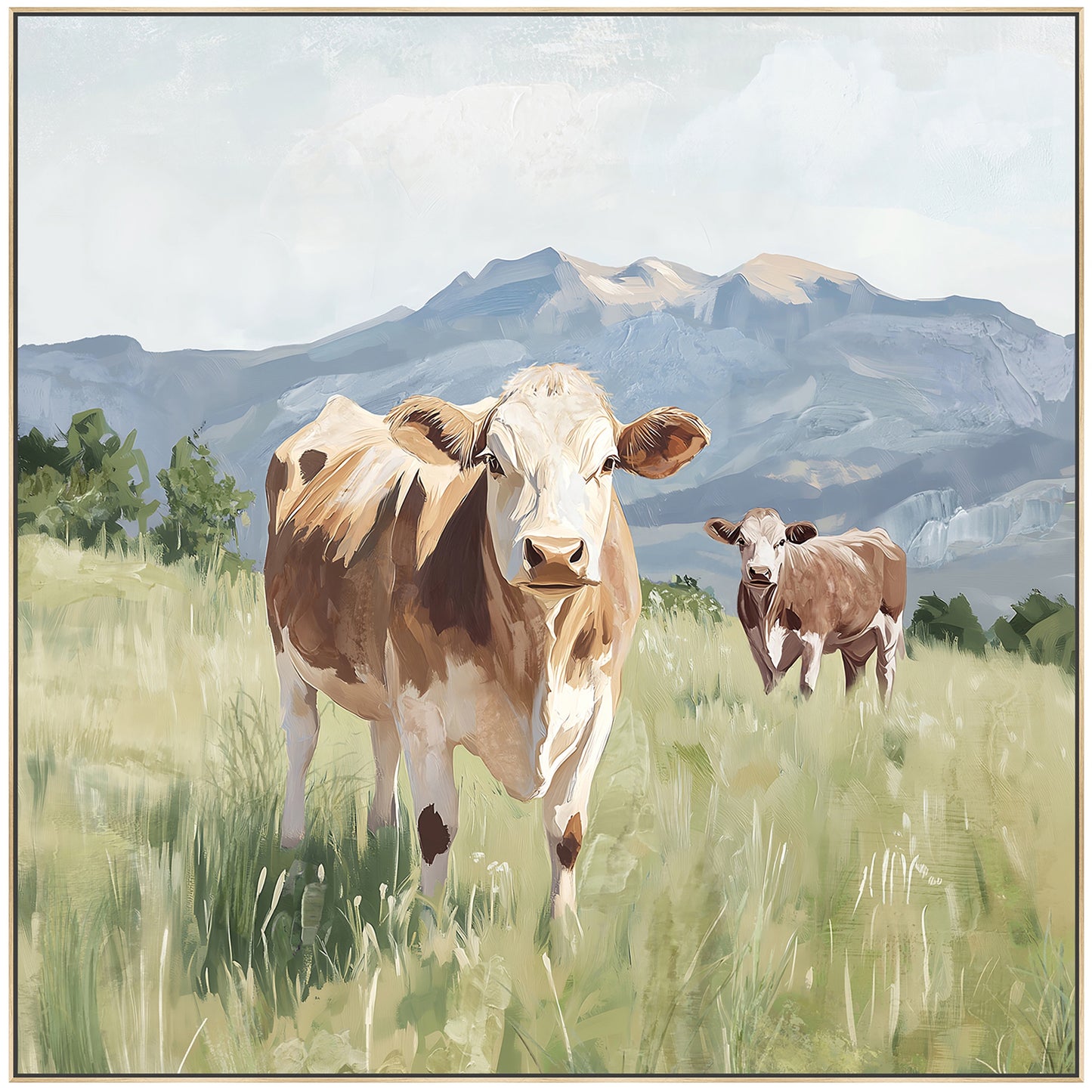 NF Living Moo the Merrier Paint 63x63cm