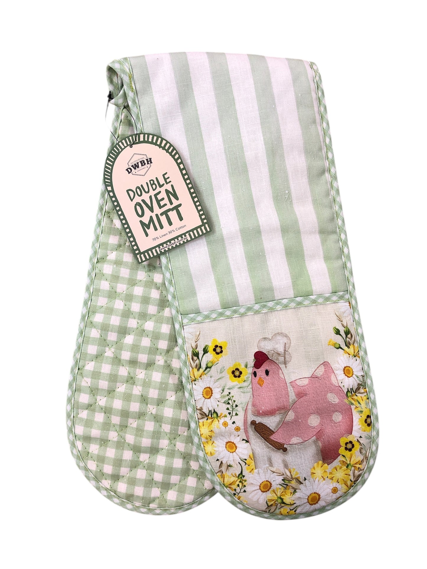 DWBH Hen House Double Oven Mitt