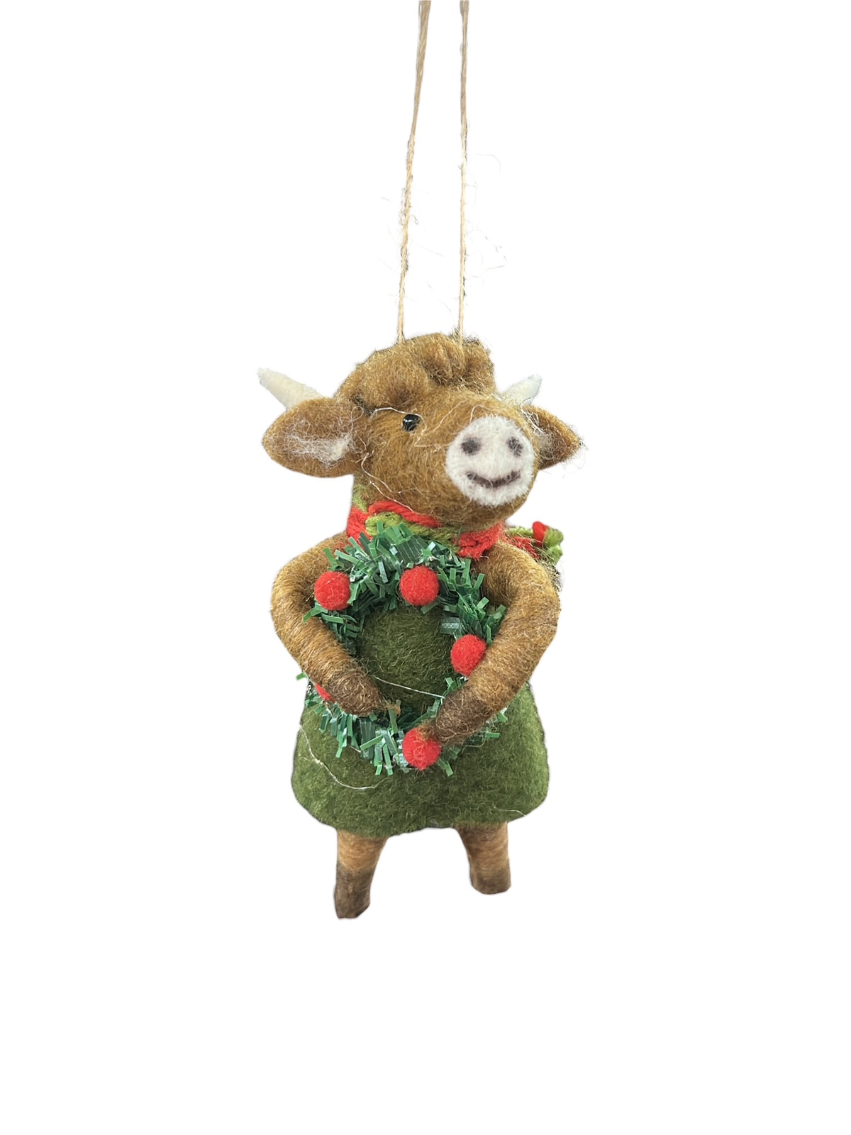 Gala Gift Cow Ornament