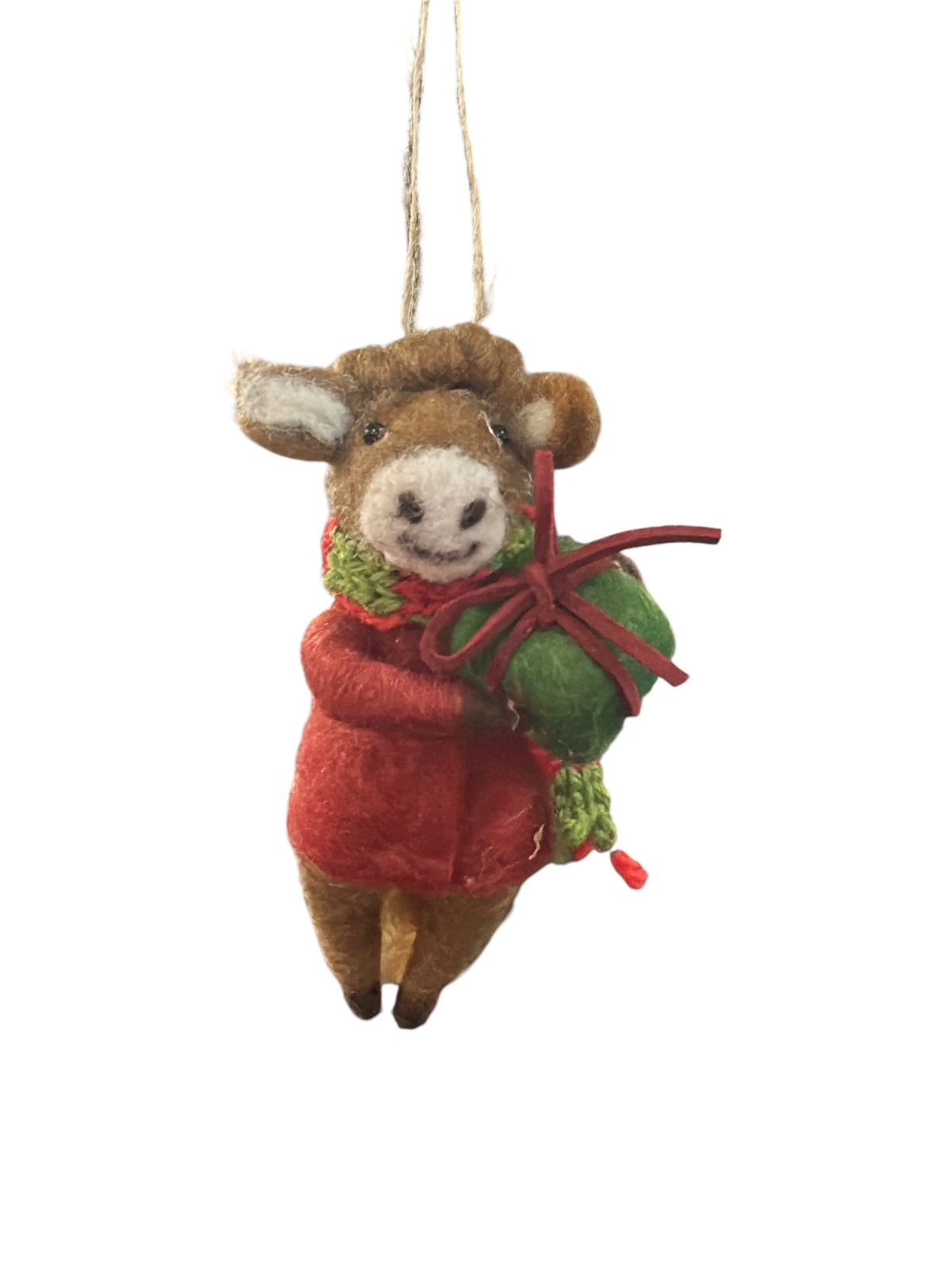 Gala Gift Cow Ornament