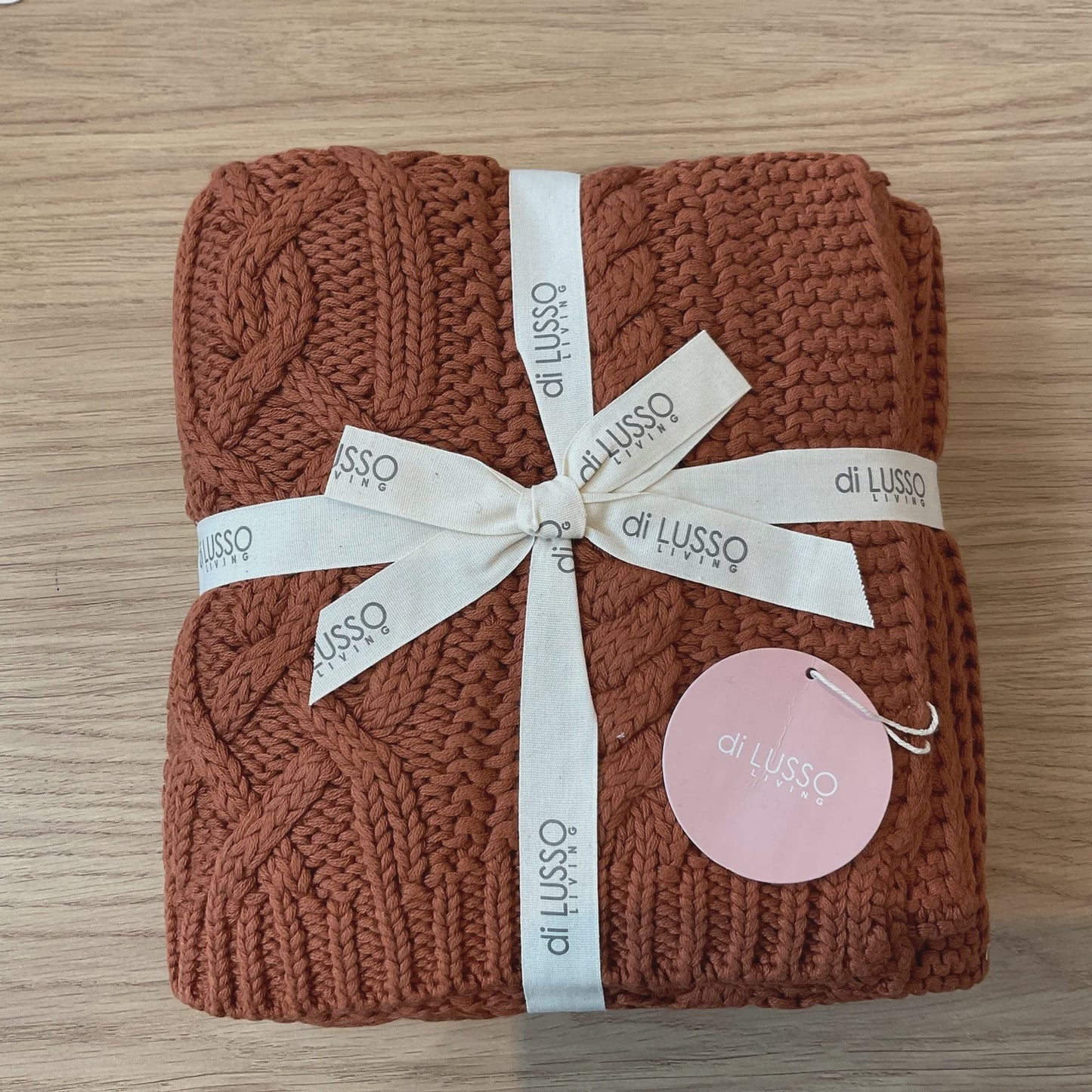 di LUSSO Reilly Baby Blanket - Rust