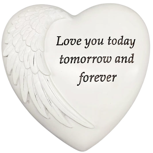 NF Living Love You Today Ceramic Heart Plaque