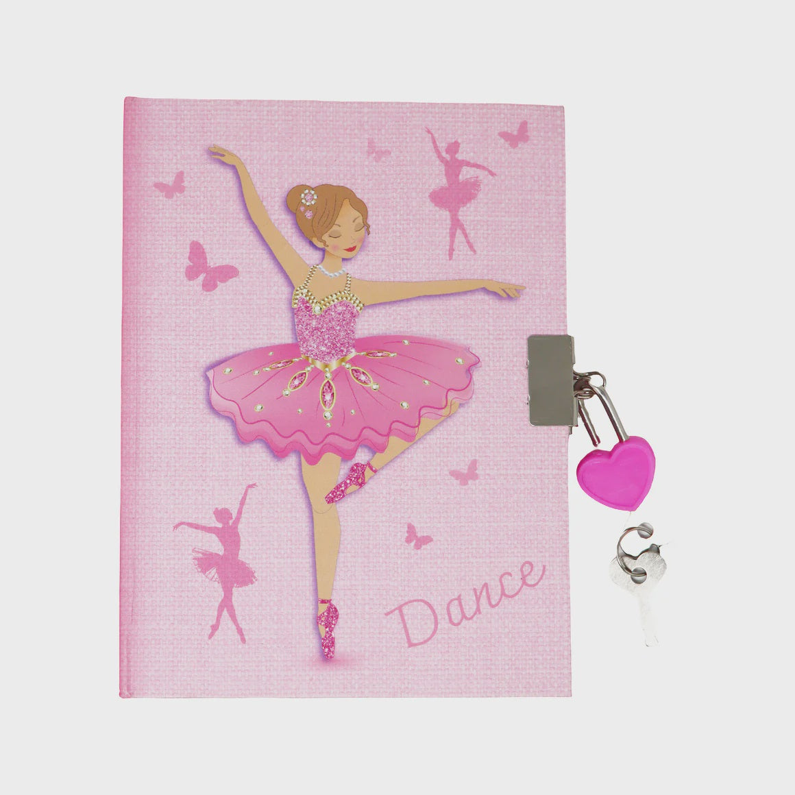 Pink Poppy Ballerina Lockable Diary (Candy Scented)