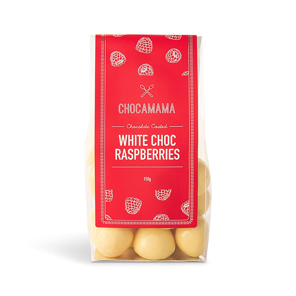 Chocamama White Chocolate Raspberries