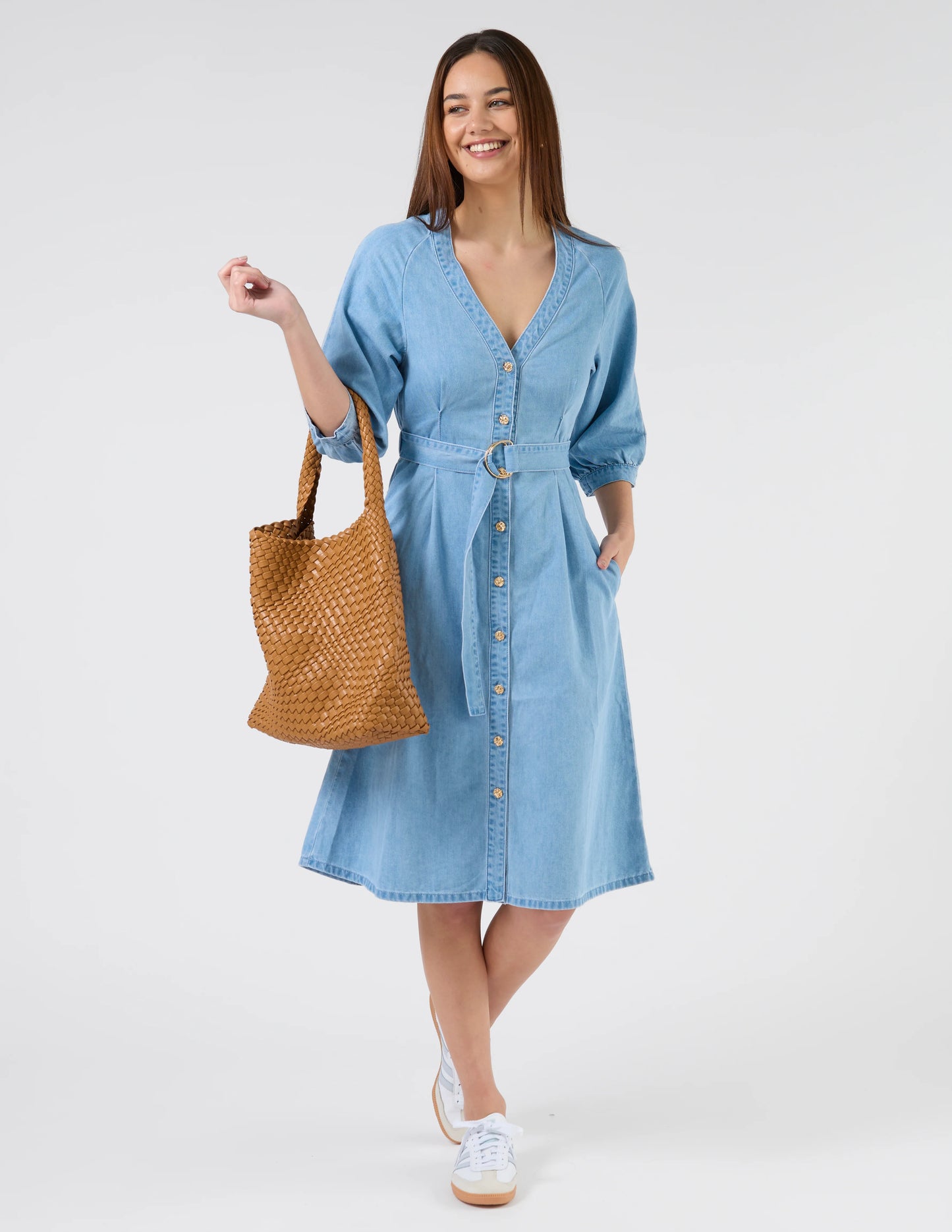 Stella + Gemma Haydee Weave Hobo Bag Ginger