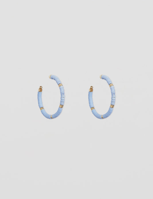 Stella + Gemma Fimo Hoop Cornflower