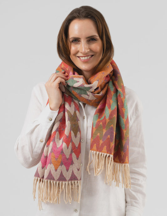 Stella + Gemma Bright Hearts Scarf