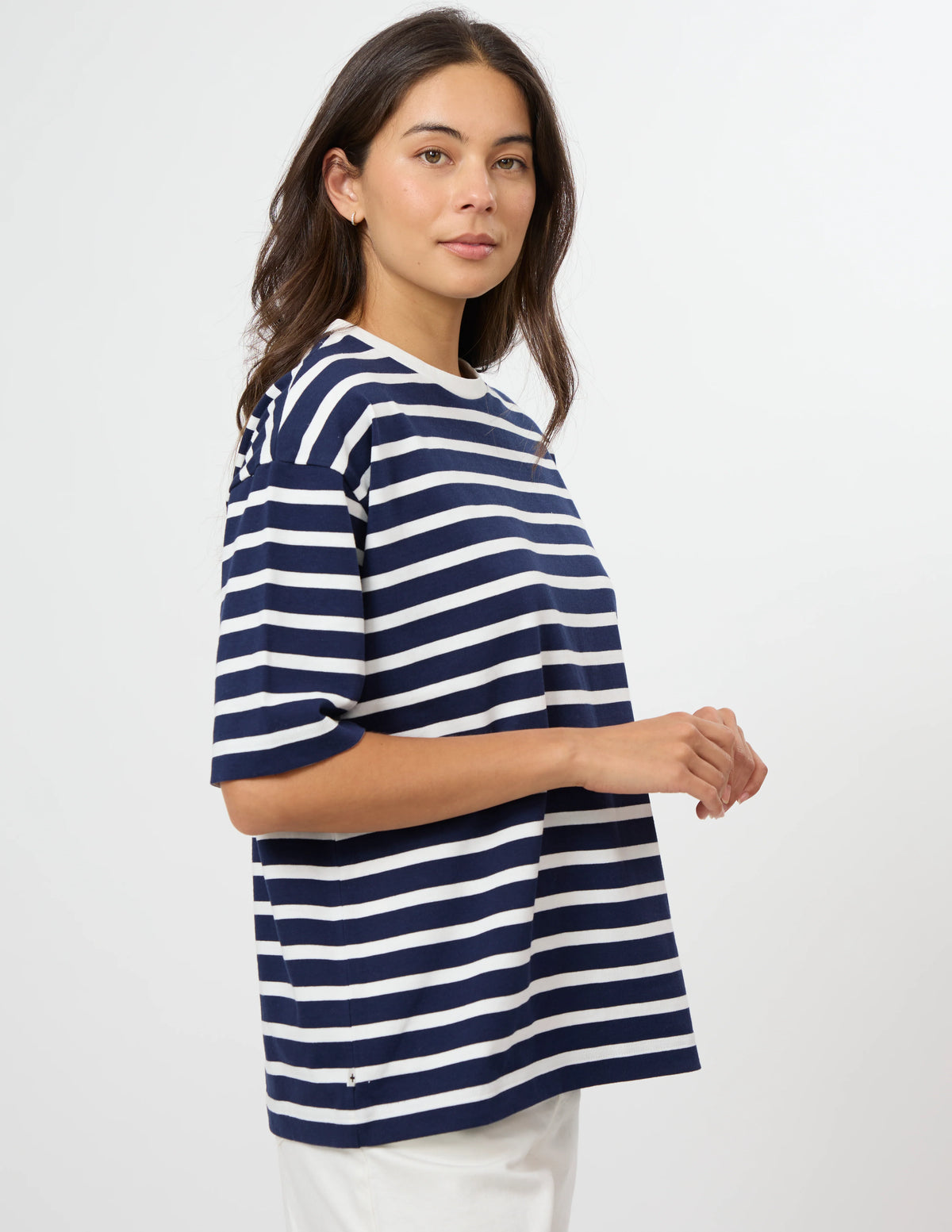 Stella + Gemma Porter Tee - Navy & White Stripe
