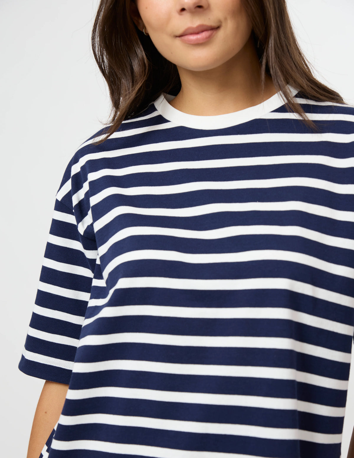 Stella + Gemma Porter Tee - Navy & White Stripe