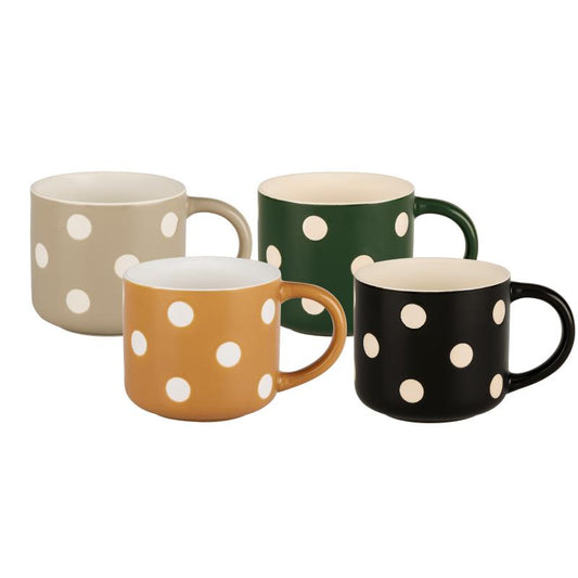 Bundanoon Demi Mug Set/4 - Polka Dots