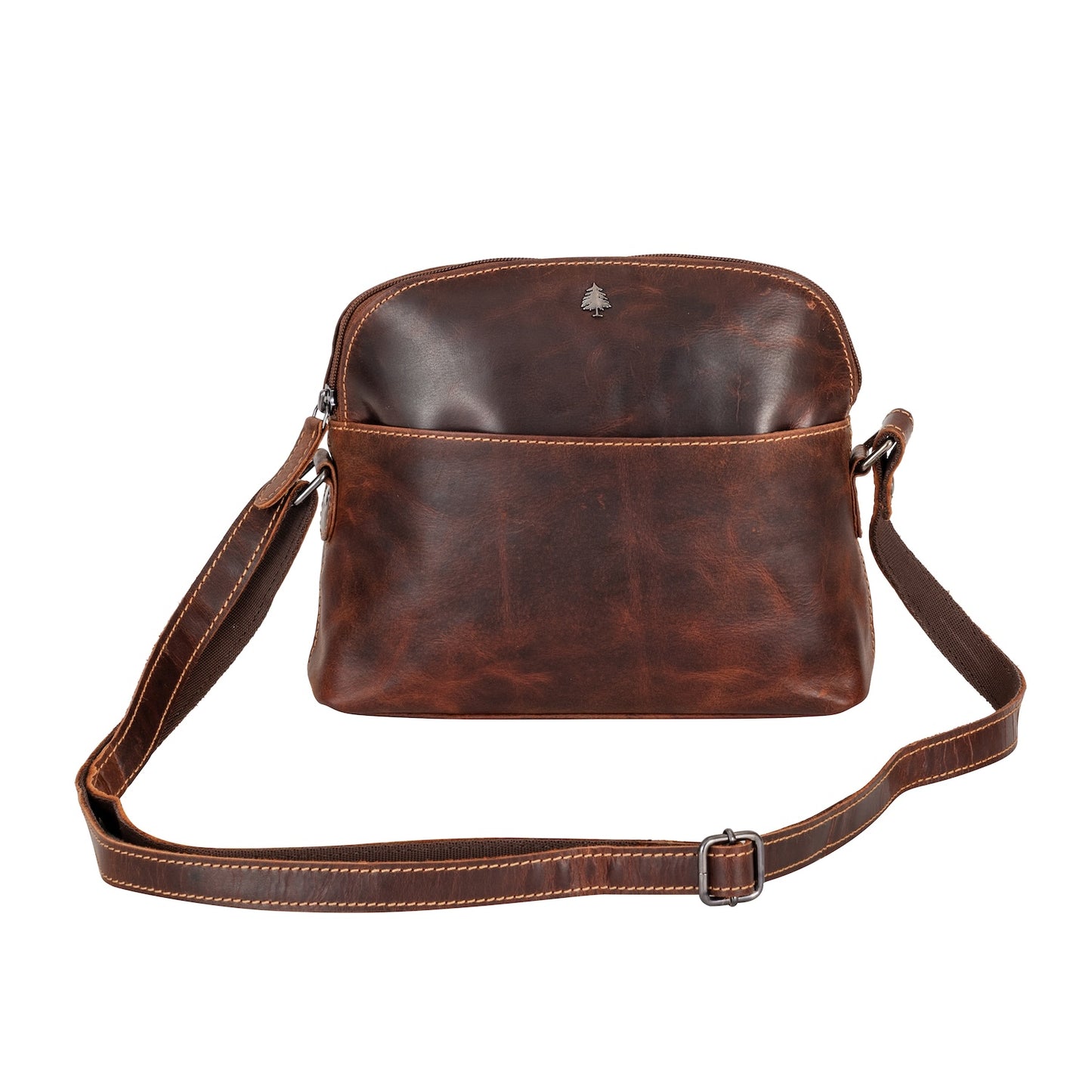 Greenwood Leather Explorer Compact Crossbody Bag