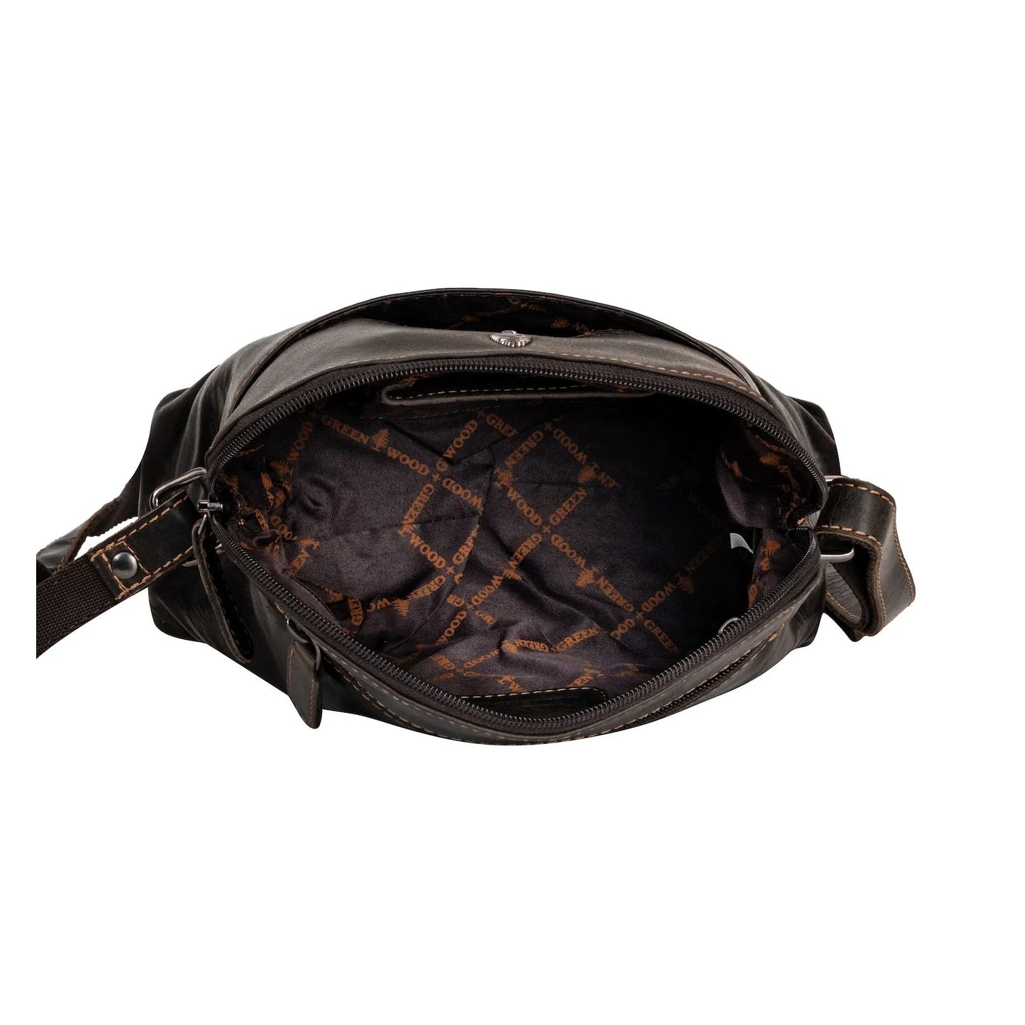 Greenwood Leather Explorer Compact Crossbody Bag