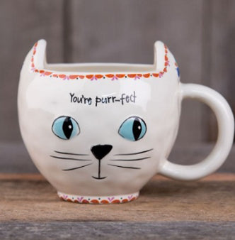 Natural Life Folk Mug Cat