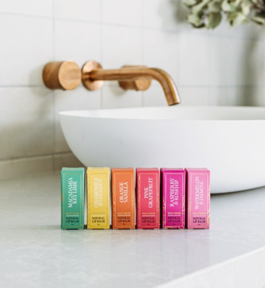 Wild Emery Natural Lip Balm 6 flavours