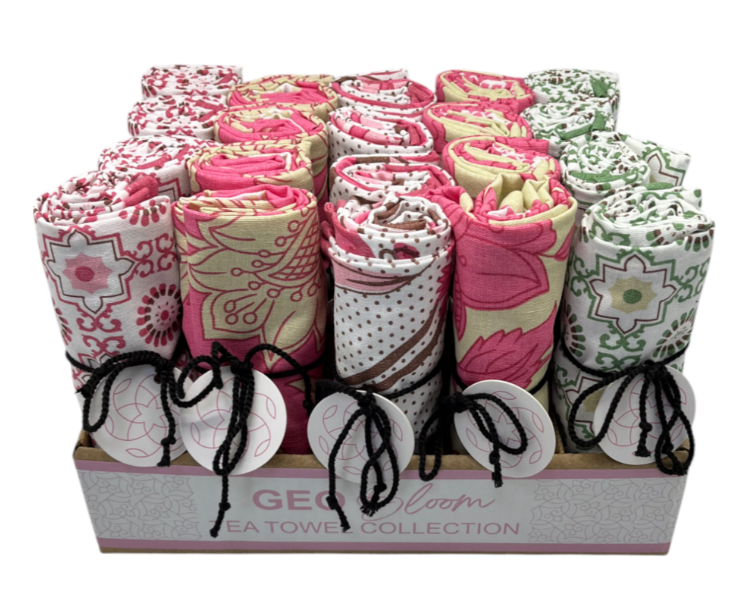 J.Elliot Geobloom Tea Towels 5 designs