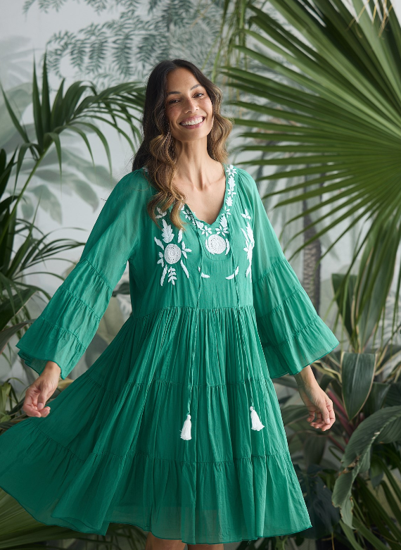 Holiday Jamaica Dress Jade Green