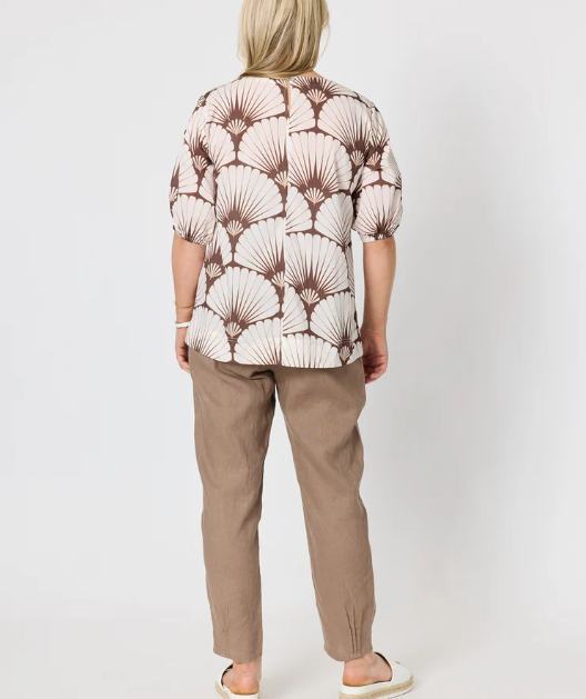 Gordon Smith Sarah Linen Pant - Mocha