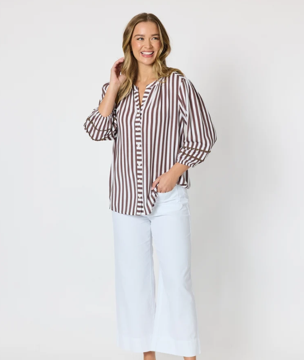 Threadz Montecito Stripe Top