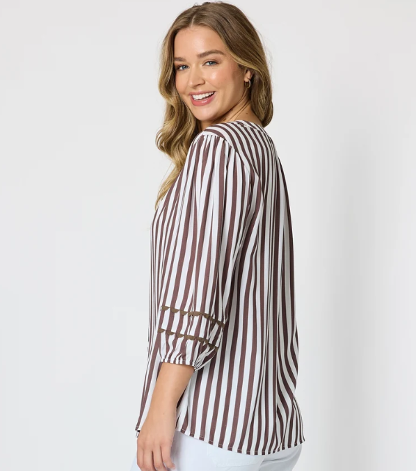 Threadz Montecito Stripe Top