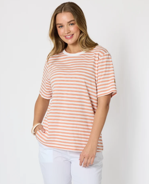 Threadz Charmed Stripe Tee - Ginger