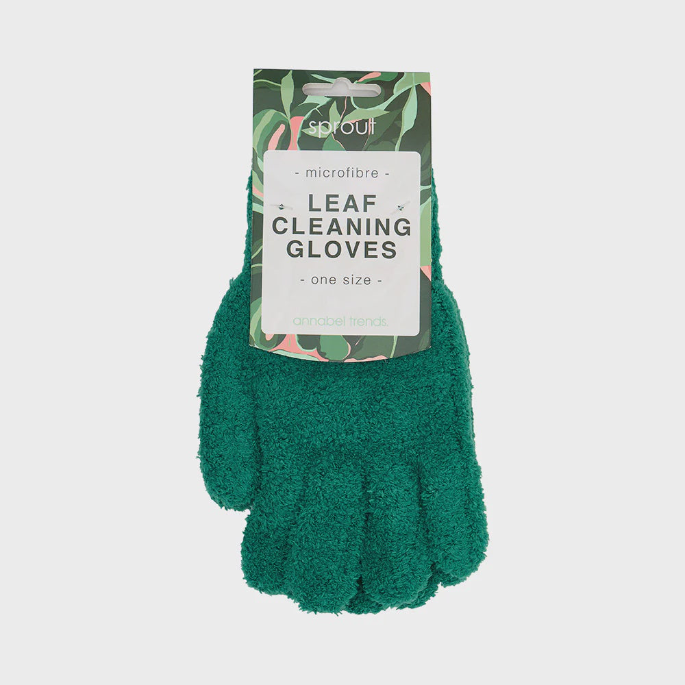 Annabel Trends Sprout Microfibre Leaf Cleaning Gloves One Size