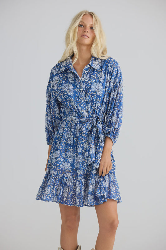 Talisman Echo Dress Blue Blossom
