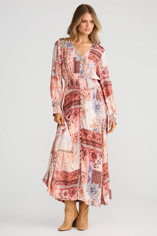 Talisman Halcyon Dress - Nomad Patchwork