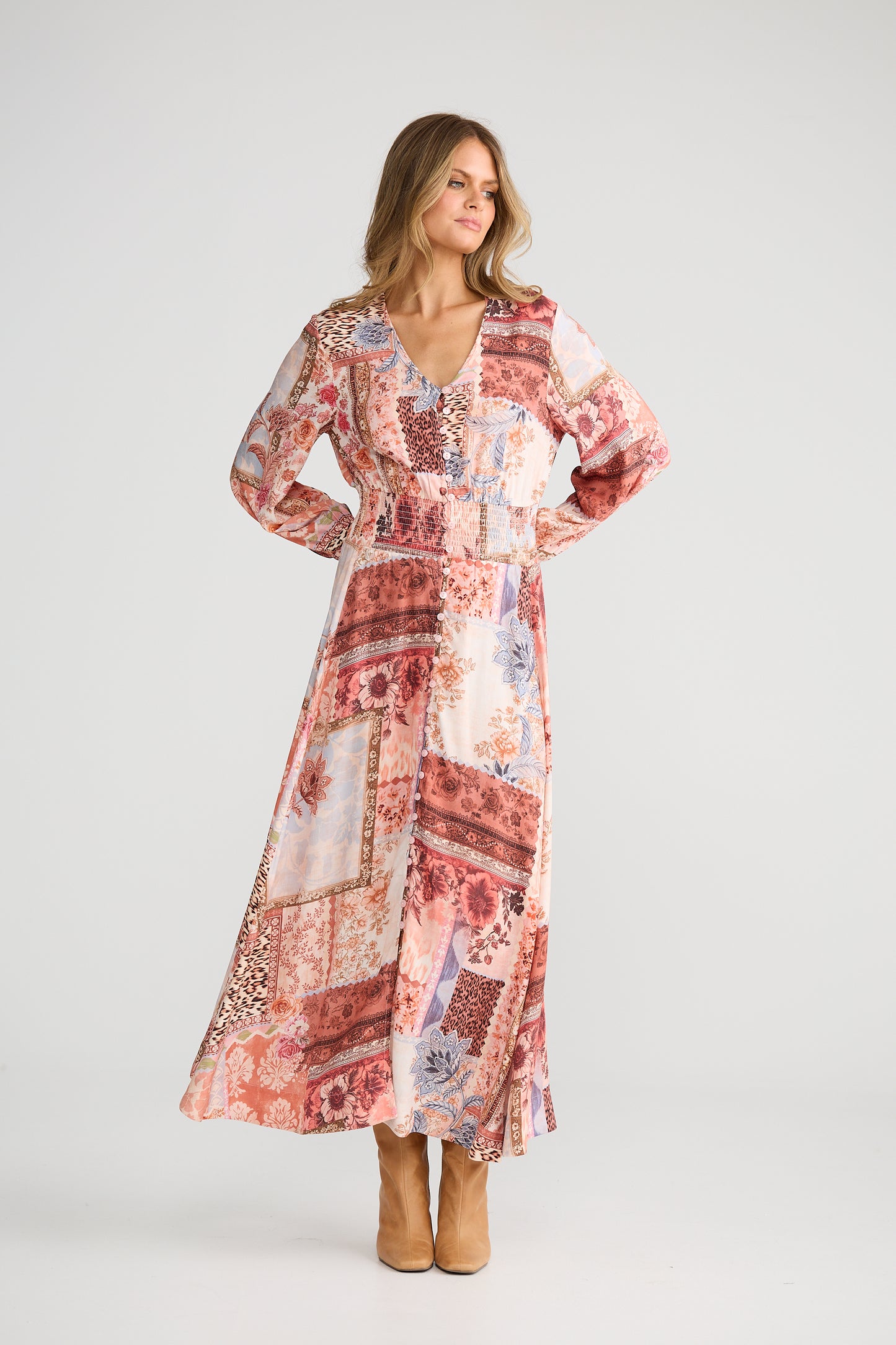 Talisman Halcyon Dress - Nomad Patchwork