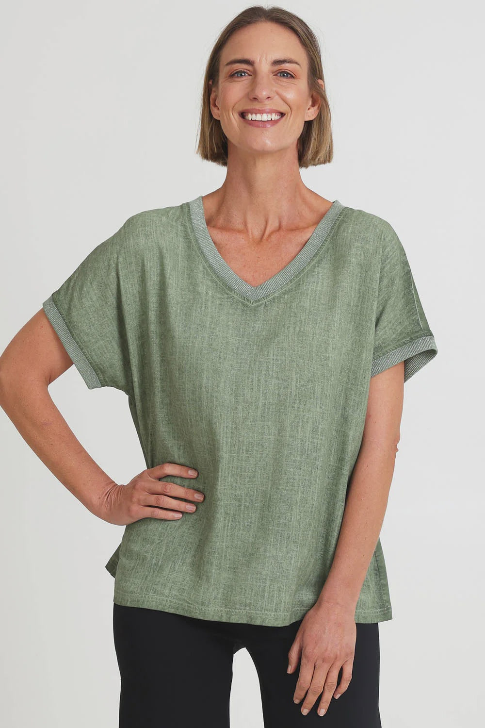 Threadz Sienna Top - Olive
