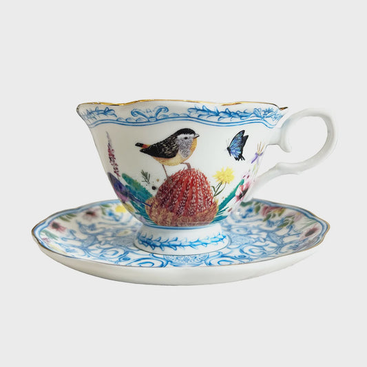La La Land Tea Cup & Saucer Enchanted Garden
