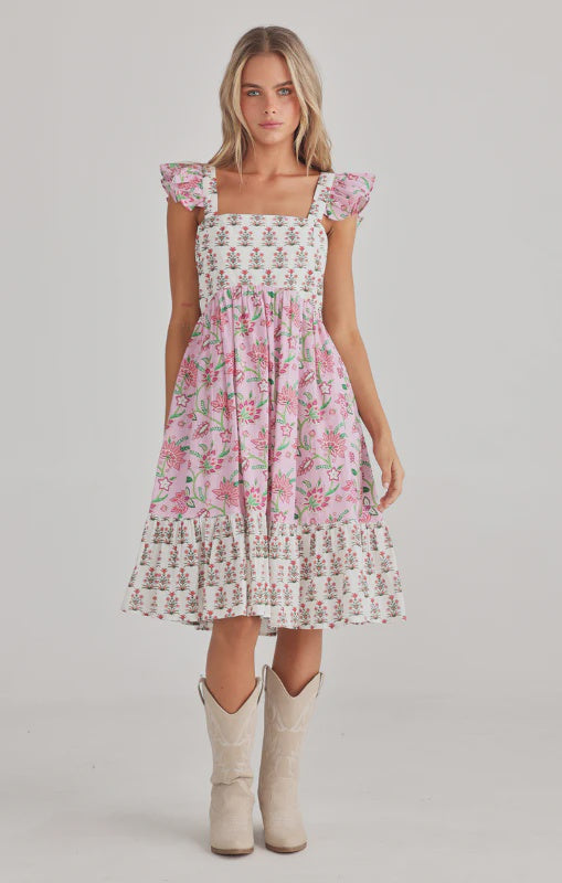 Talisman Zoe Dress Strawberry Fields