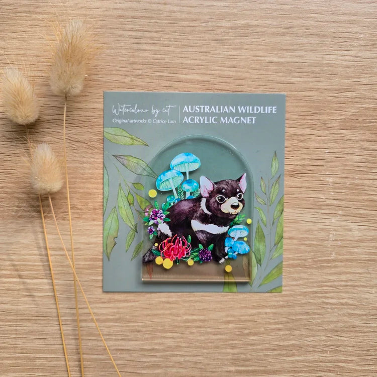Watercolour By Cat Acrylic Magnet