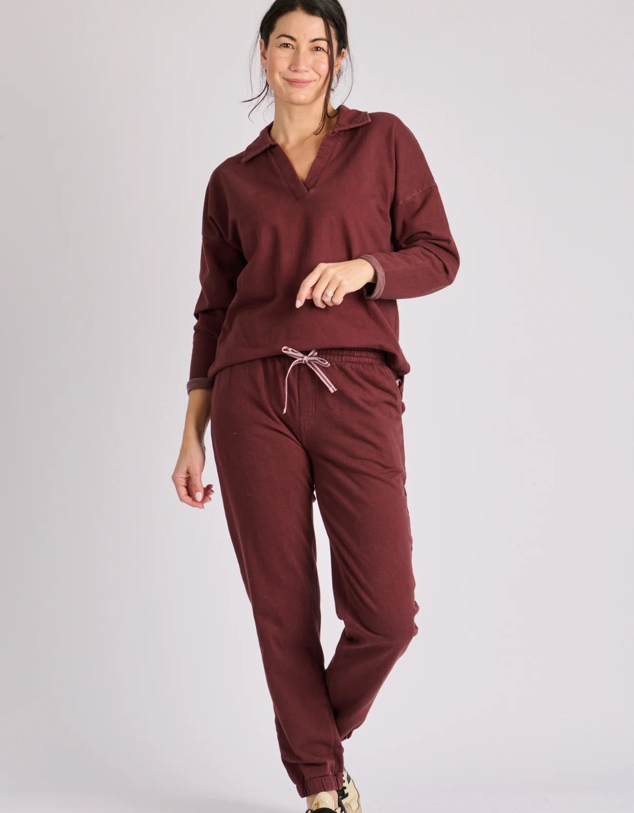onetenwillow Collared Pop Over Top