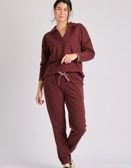 onetenwillow Collared Pop Over Top